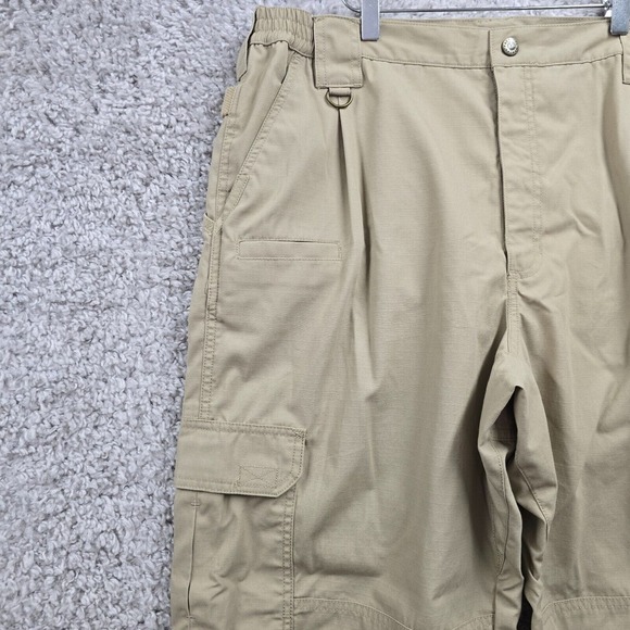 5.11‎ Tactical Taclite Pro Pants 38x30 Beige Ripstop Cargo Utility Workwear READ - Picture 3 of 14